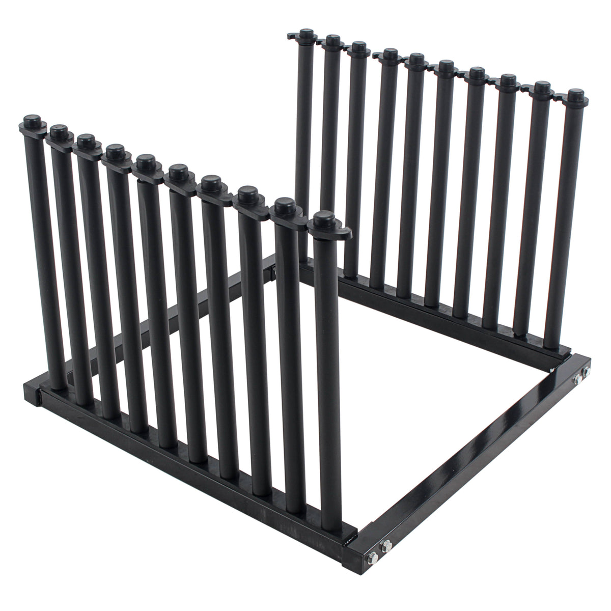 9-Lite Truck Bed Windshield Rack - Mobile 9 Slot Auto Glass Cargo Protection Management Rack - Safety Rubber Foam Pads, Mast Locks