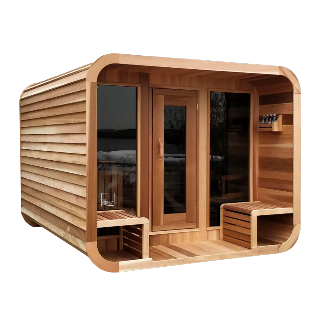 The Luna 8'x8' Sauna w/ 2' Porch