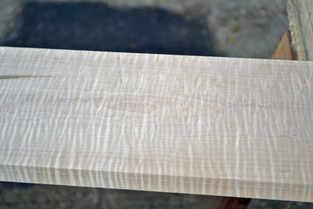 Tiger Stripe White Maple Board | AAA+ Figure 4 Sides