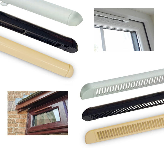 Premium Trickle Window Frame Vent - Mixed Colour