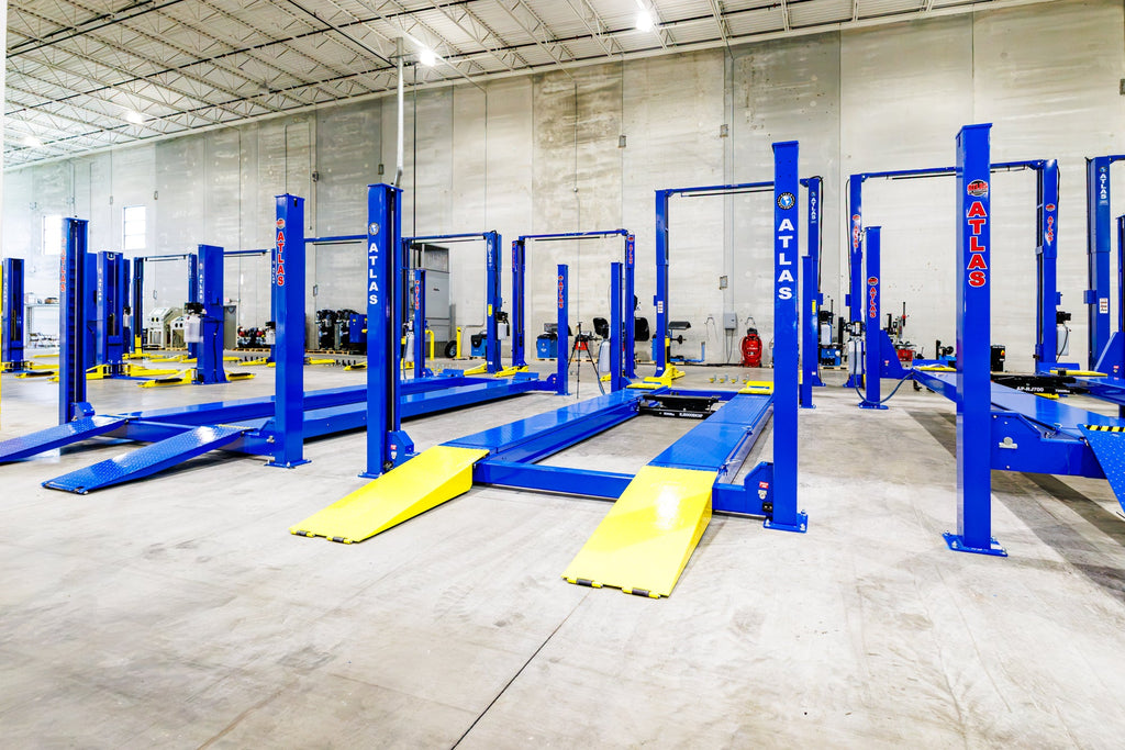 Atlas 414A 14,000 lb Alignment 4-Post Lift with Turntables