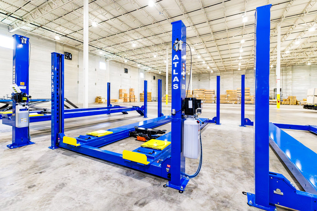 Atlas 414A 14,000 lb Alignment 4-Post Lift with Turntables