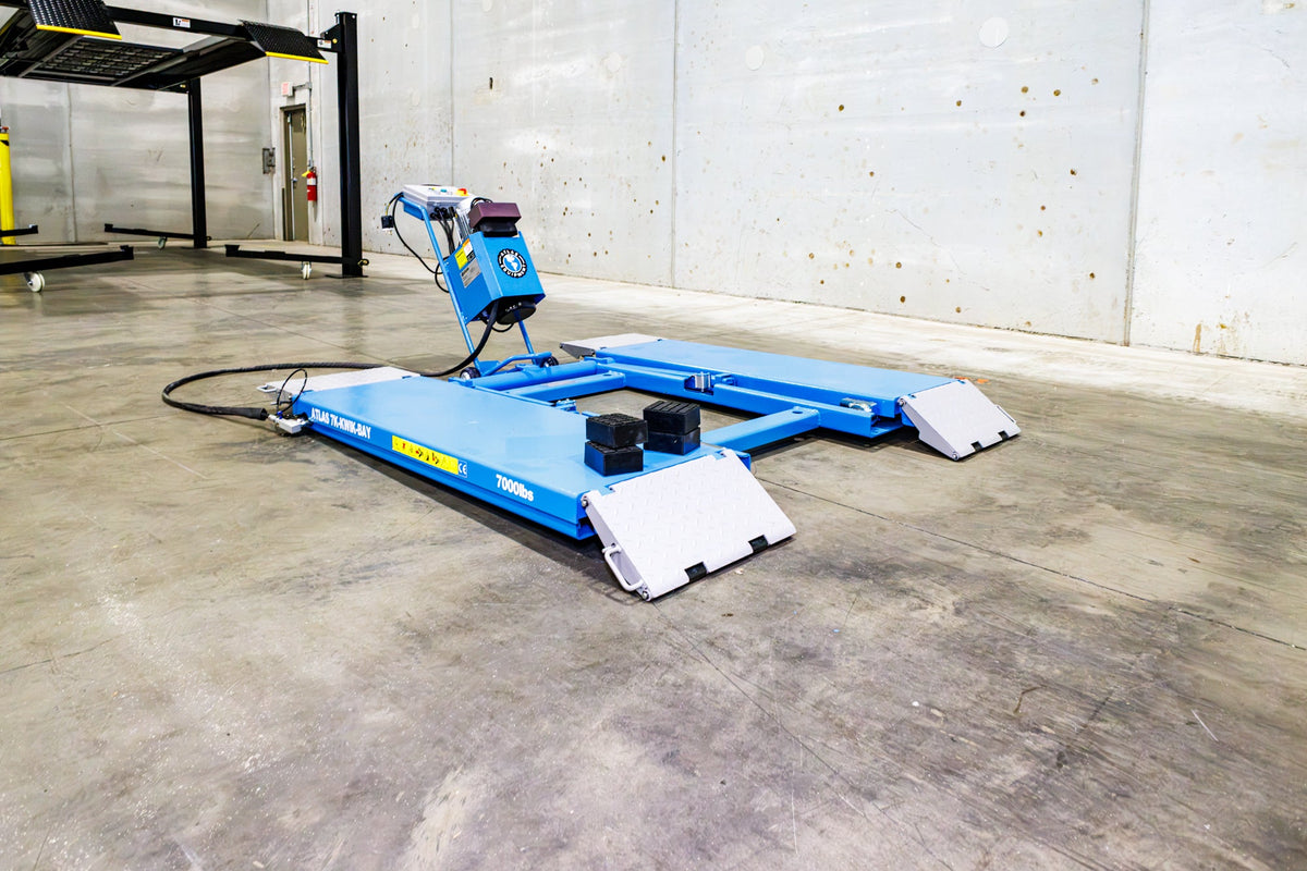 Atlas 7K-Kwik-Bay Portable Mid-Rise Scissor Lift 7000 lb. Capacity