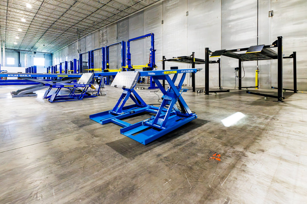 Atlas 7K-Kwik-Bay Portable Mid-Rise Scissor Lift 7000 lb. Capacity