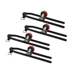Tuxedo FP8K-DX-XLT 8,000 lb Deluxe Storage Lift Extended Length / Height - Poly casters, drip trays, jack tray