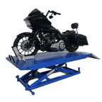 Tuxedo M-1500C-HR 1,500 lb High Rise Motorcycle Lift Bench w/ Vise, Sides, Balance Bar, Pump