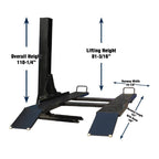 Tuxedo SP-6K-SS 6,000 lb Single Post Storage Lift