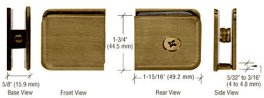 CRL Oversized Fixed Panel U-Clamp