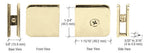 CRL Oversized Fixed Panel U-Clamp