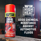 Engine Enamel Primer Spray, Professional Grade, Superior Adhesion For High Heat, Bright Red