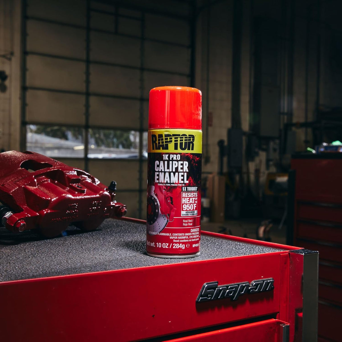 Caliper Enamel Spray, Professional Grade, Extra Tough, High Gloss Finish, Real Red