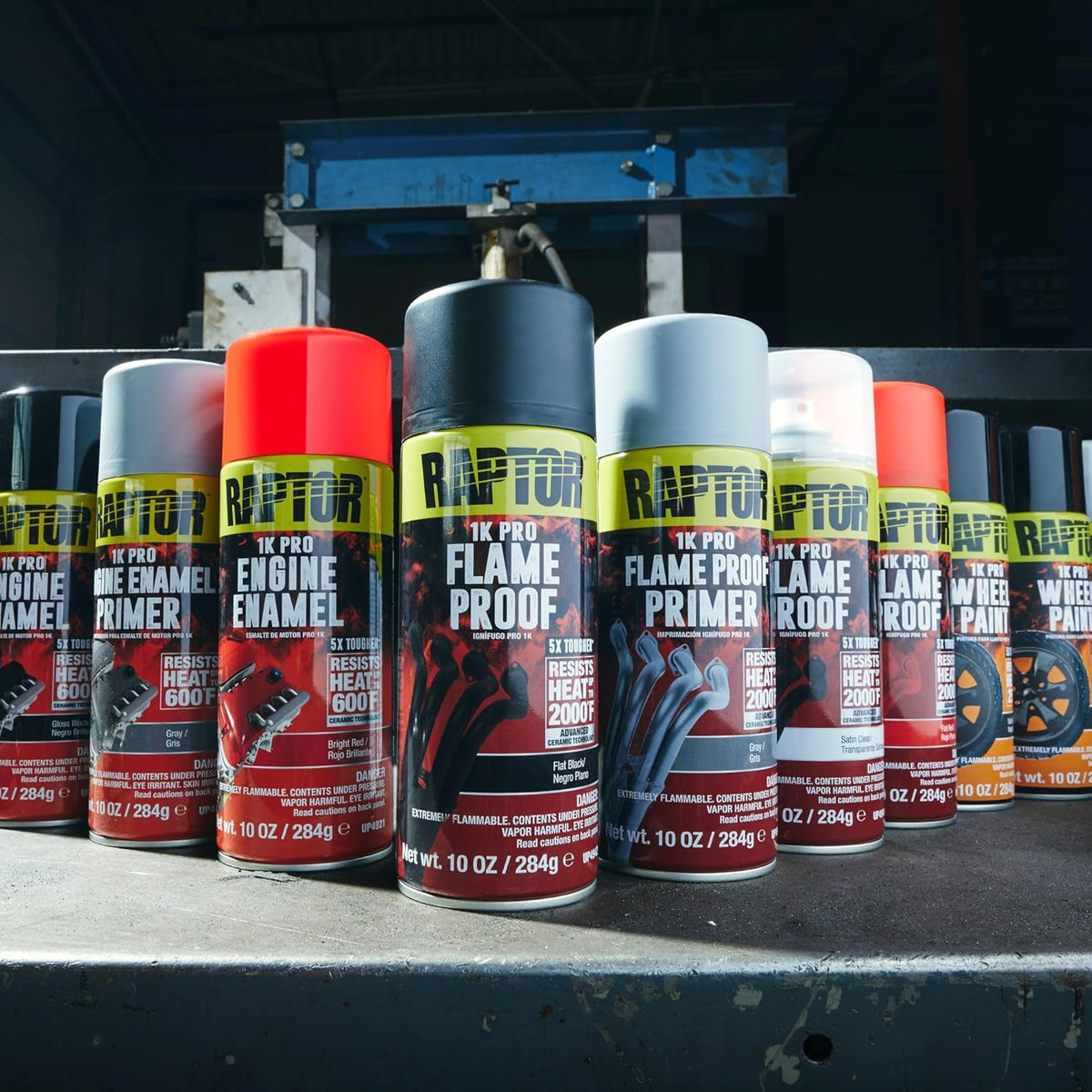 Flameproof Automotive Body Paint, Professional Grade, Extra Tough Protective Spray Paint For High Heat, Satin Clear