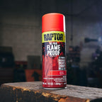 Flameproof Automotive Body Paint, Professional Grade, Extra Tough Protective Spray Paint For High Heat, Flat Black