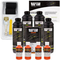 Safety Orange - U-POL Urethane Roll-On Truck Bed Liner Kit with included Roller, Tray & Brush, 4 Quarts
