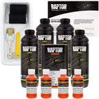 Safety Orange - U-POL Urethane Roll-On Truck Bed Liner Kit with included Roller, Tray & Brush, 4 Quarts