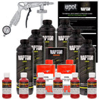 Hot Rod Red - U-POL Urethane Spray-On Truck Bed Liner Kit with included Spray Gun, 6 Quarts