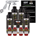 Blood Red - U-POL Urethane Spray-On Truck Bed Liner Kit with included Spray Gun, 4 Quarts