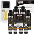 Black Metallic - U-POL Urethane Roll-On Truck Bed Liner Kit with included Roller, Tray & Brush, 4 Quarts
