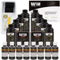 Black Metallic - U-POL Urethane Roll-On Truck Bed Liner Kit with included Roller, Tray & Brush, 8 Quarts