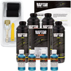 Blue Metallic - U-POL Urethane Roll-On Truck Bed Liner Kit with included Roller, Tray & Brush, 4 Quarts