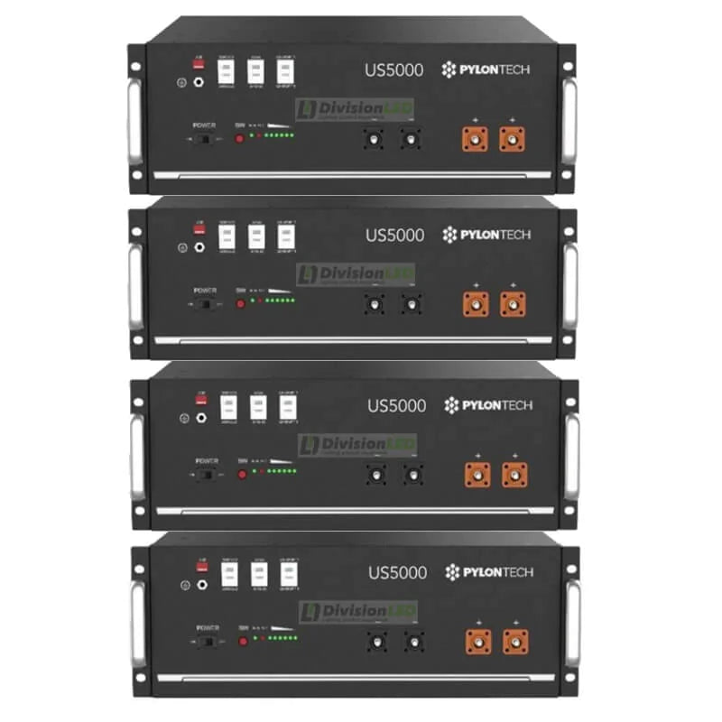 PYLONTECH US5000-1C 4.8-76.8kWh 48v Solar Battery System (Excl. Brackets)