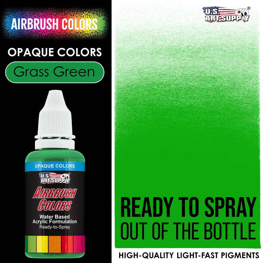Grass Green, Opaque Acrylic Airbrush Paint, 1 oz. Ready to Spray