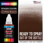 Opaque Coffee Brown Acrylic Special Effects Airbrush Paint - 1oz Ready to Spray