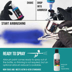 Aqua Blue, Opaque Acrylic Airbrush Paint, 1 oz. Ready to Spray