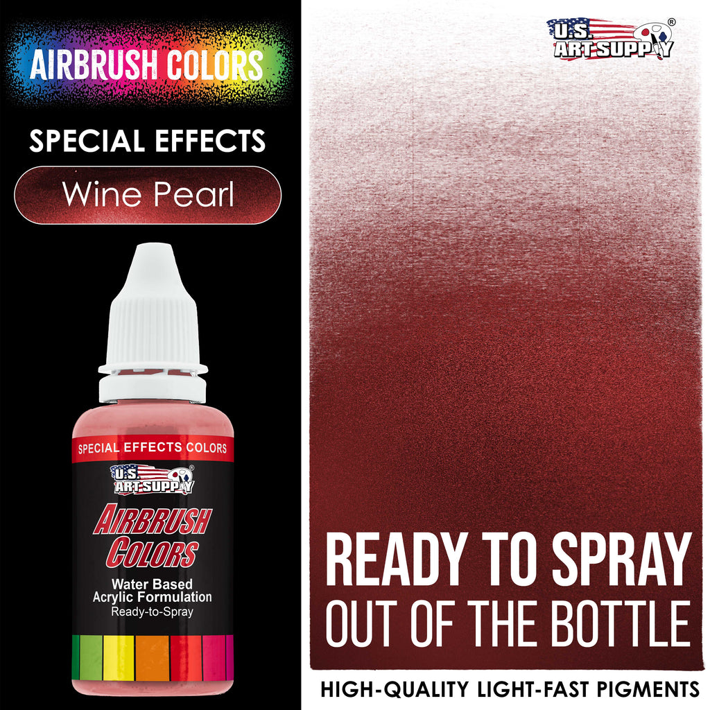 Wine Pearl, Pearlized Special Effects Acrylic Airbrush Paint, 1 oz. Ready to Spray