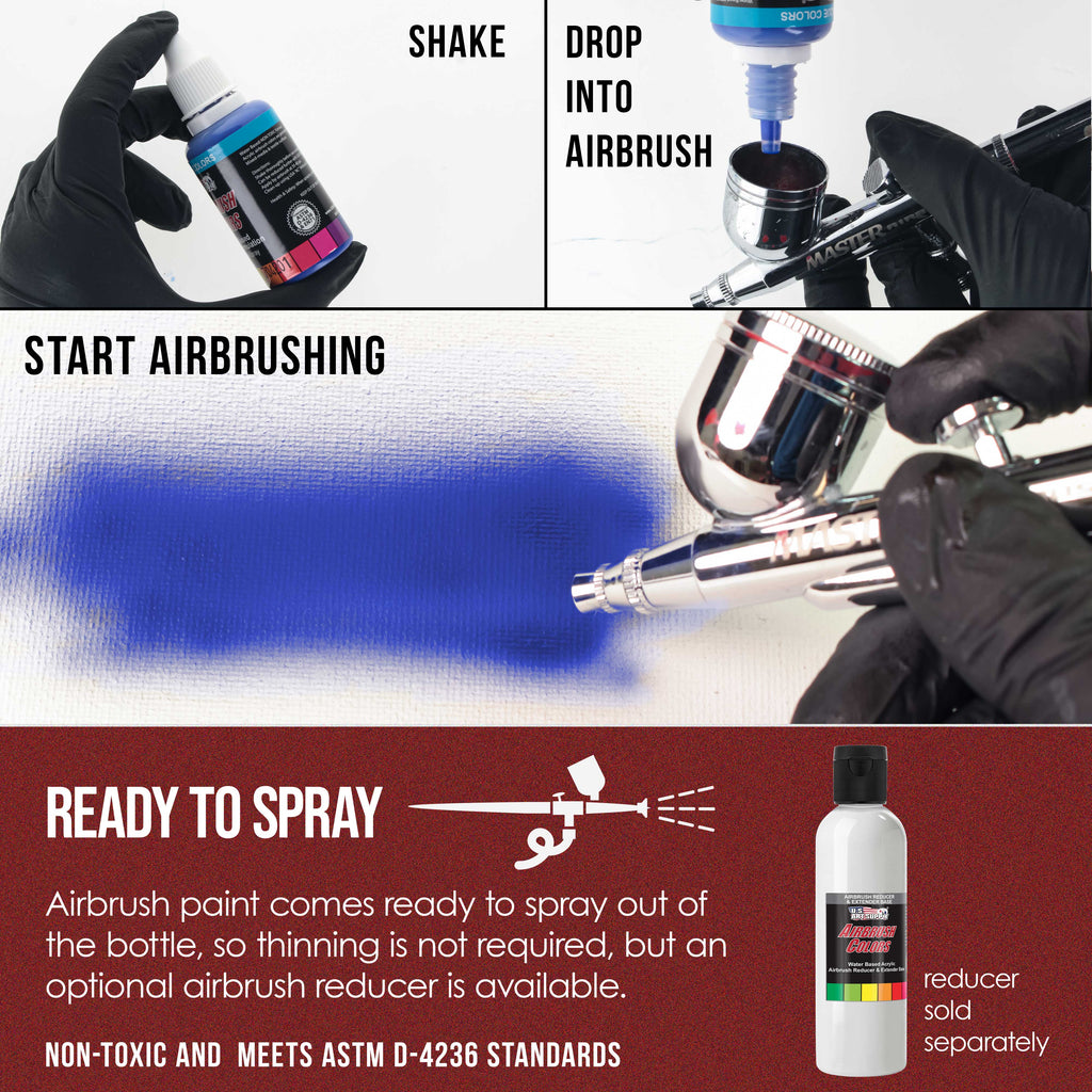 Wine Pearl, Pearlized Special Effects Acrylic Airbrush Paint, 1 oz. Ready to Spray
