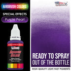 Purple Pearl, Pearlized Special Effects Acrylic Airbrush Paint, 1 oz. Ready to Spray