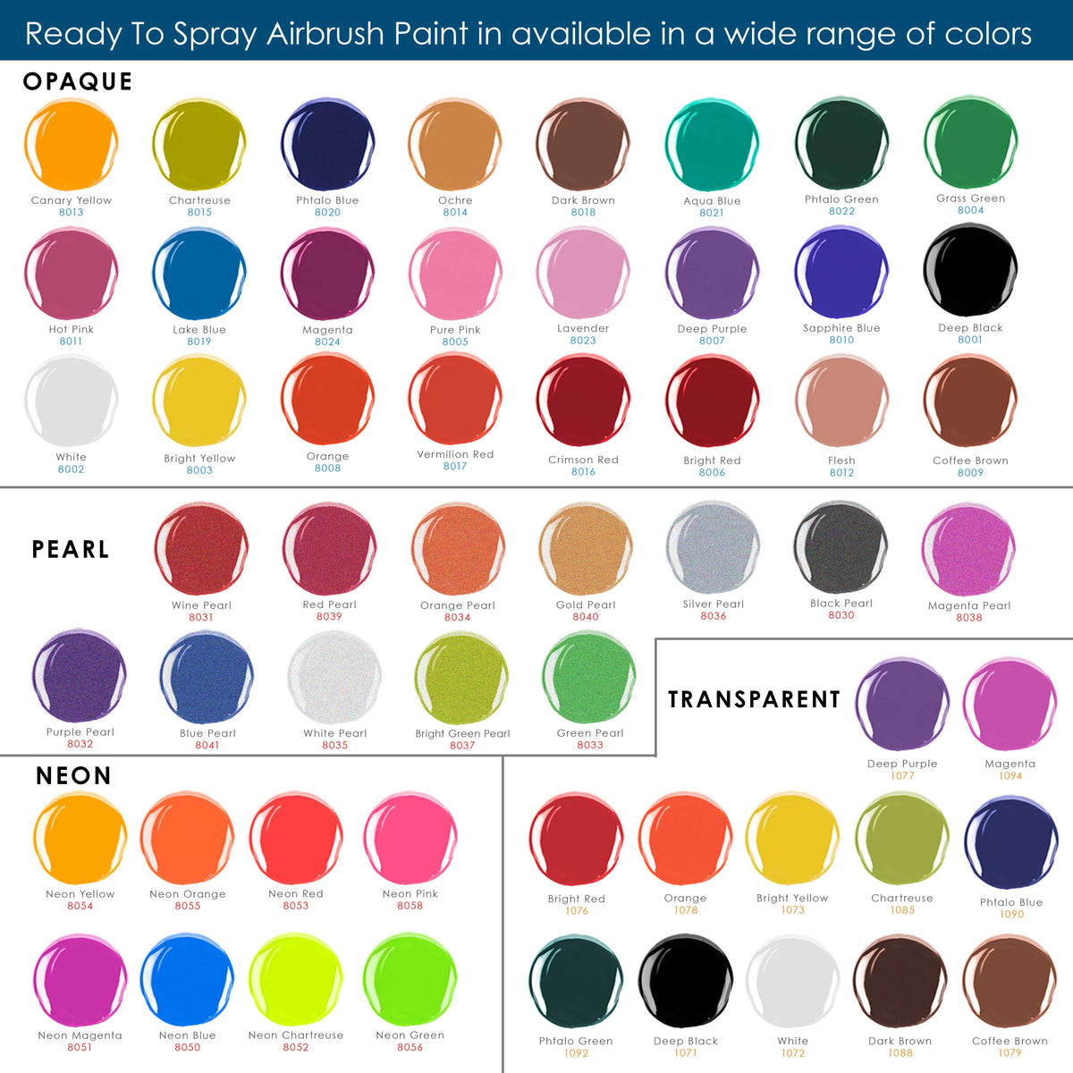 Blue Pearl, Pearlized Special Effects Acrylic Airbrush Paint, 1 oz. Ready to Spray