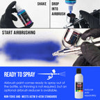 Neon Blue, Fluorescent Special Effects Acrylic Airbrush Paint, 1 oz. Ready to Spray