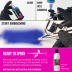 Neon Magenta, Fluorescent Special Effects Acrylic Airbrush Paint, 1 oz. Ready to Spray
