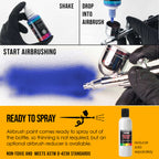 Neon Yellow, Fluorescent Special Effects Acrylic Airbrush Paint, 1 oz. Ready to Spray