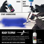 Deep Black, Transparent Acrylic Airbrush Paint, 1 oz. Ready to Spray