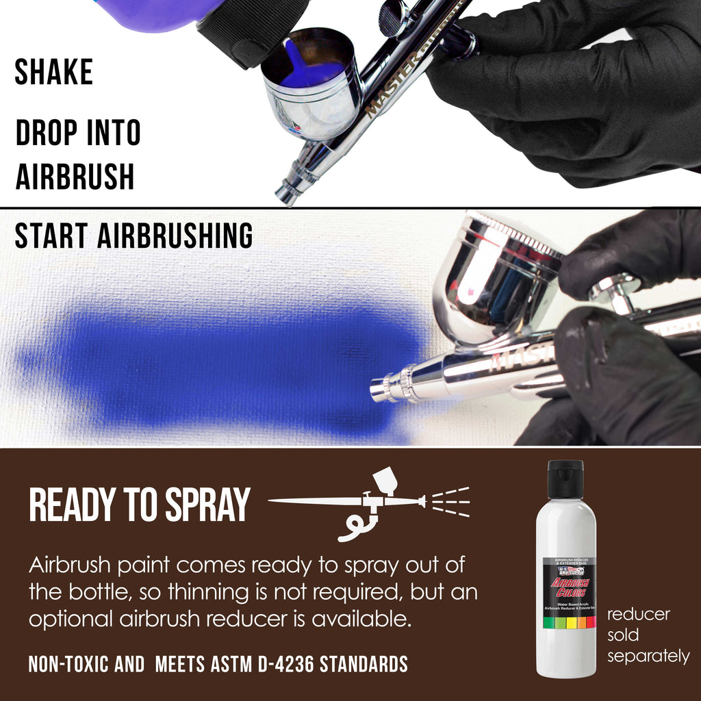 Dark Brown, Transparent Acrylic Airbrush Paint, 8 oz. Ready to Spray