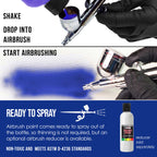 Phthalo Blue, Transparent Acrylic Airbrush Paint, 8 oz. Ready to Spray