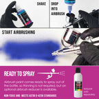 Magenta, Transparent Acrylic Airbrush Paint, 1 oz. Ready to Spray