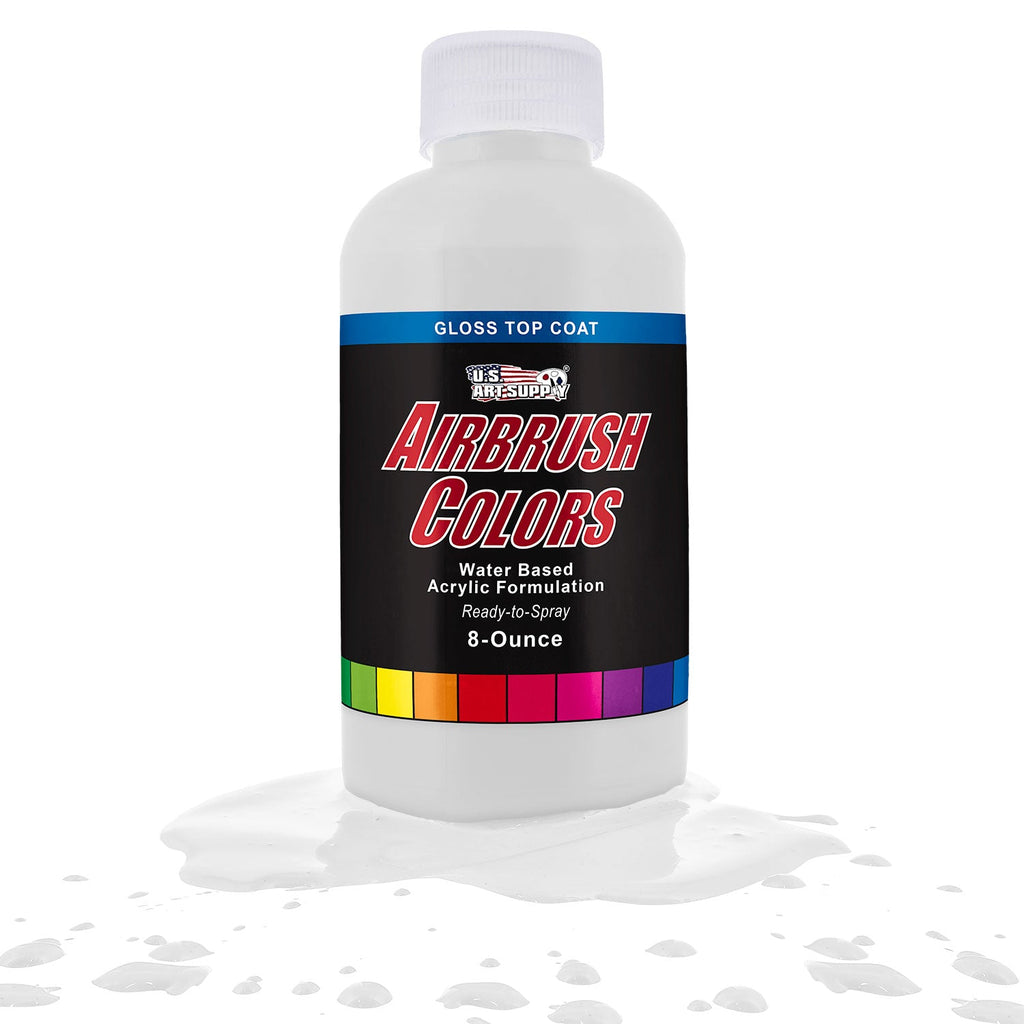 Clear Gloss Acrylic Airbrush Paint Top Coat, 8 oz.