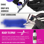 Hot Pink, Opaque Acrylic Airbrush Paint, 8 oz. Ready to Spray
