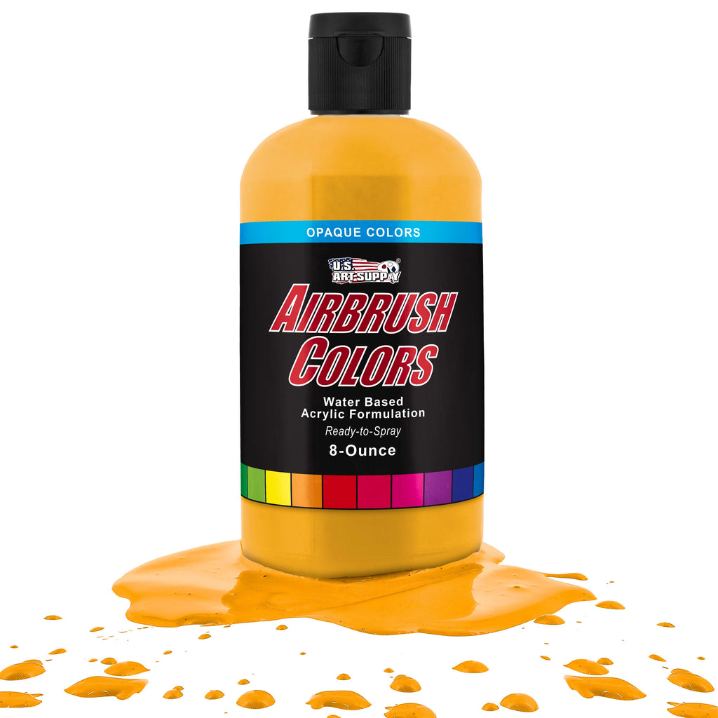 Canary Yellow, Opaque Acrylic Airbrush Paint, 8 oz. Ready to Spray