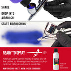 Crimson Red, Opaque Acrylic Airbrush Paint, 8 oz. Ready to Spray