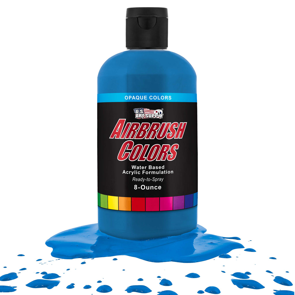 Lake Blue, Opaque Acrylic Airbrush Paint, 8 oz. Ready to Spray