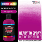 Magenta, Opaque Acrylic Airbrush Paint, 8 oz. Ready to Spray