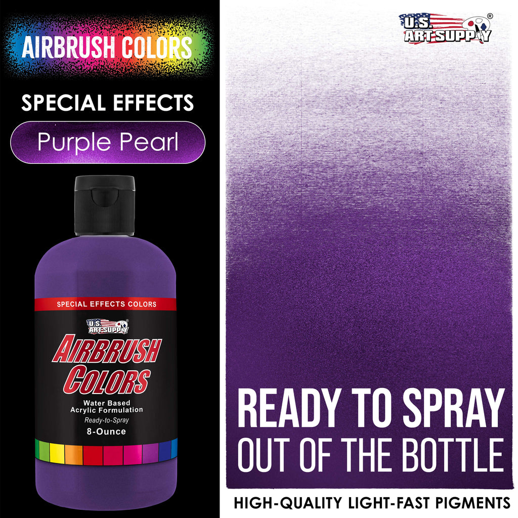 Purple Pearl, Pearlized Acrylic Special Effects Airbrush Paint, 8 oz. Ready to Spray