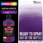 Purple Pearl, Pearlized Acrylic Special Effects Airbrush Paint, 8 oz. Ready to Spray