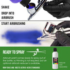 Green Pearl, Pearlized Acrylic Special Effects Airbrush Paint, 8 oz. Ready to Spray