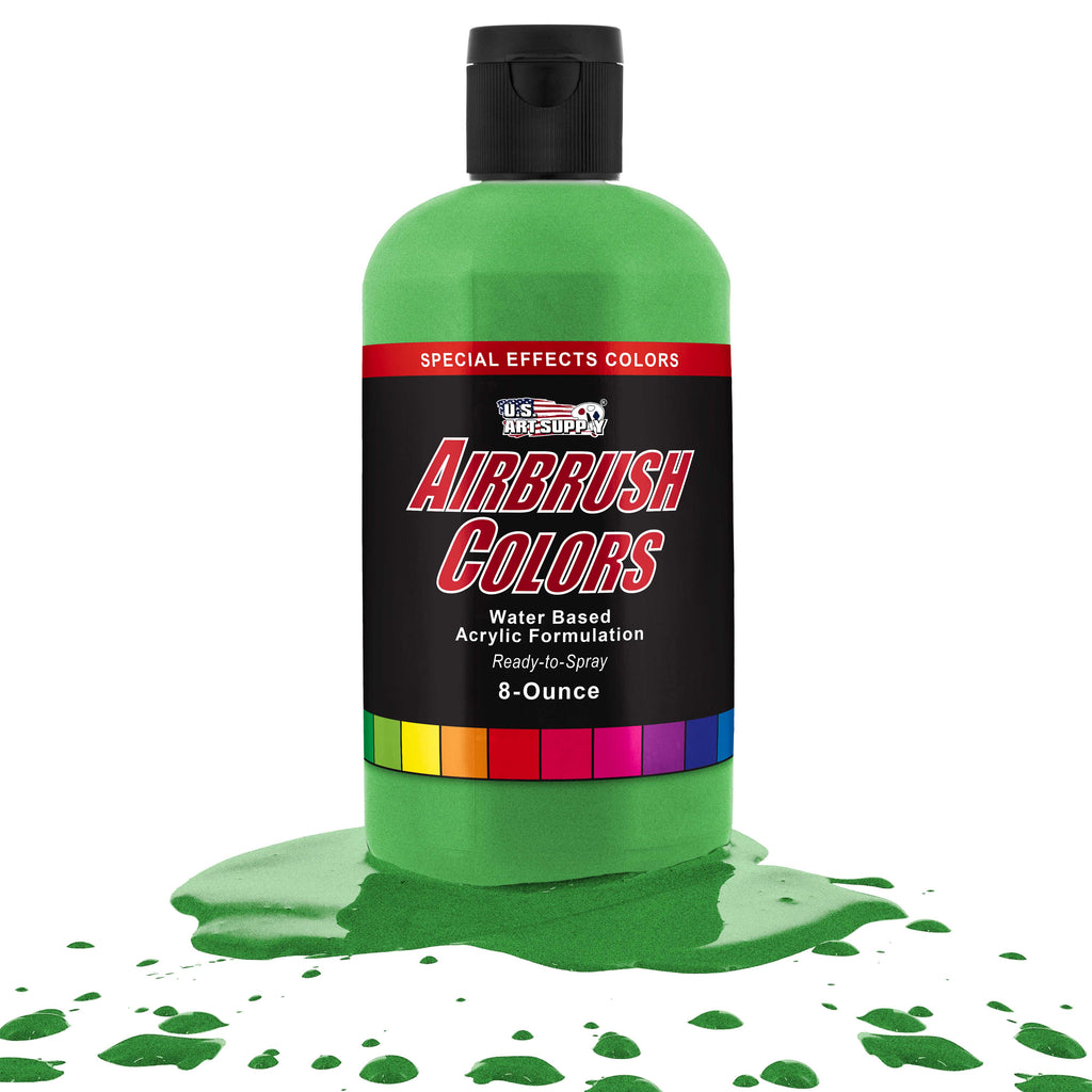 Green Pearl, Pearlized Acrylic Special Effects Airbrush Paint, 8 oz. Ready to Spray