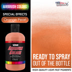 Orange Pearl, Pearlized Acrylic Special Effects Airbrush Paint, 8 oz. Ready to Spray